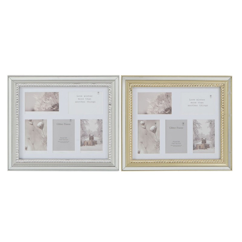 DKD Home Decor Luxury Silver Gilded Traditional Photo Frame (46.5 x 2 x 40 cm) (2 Units) - Article for the home at wholesale prices