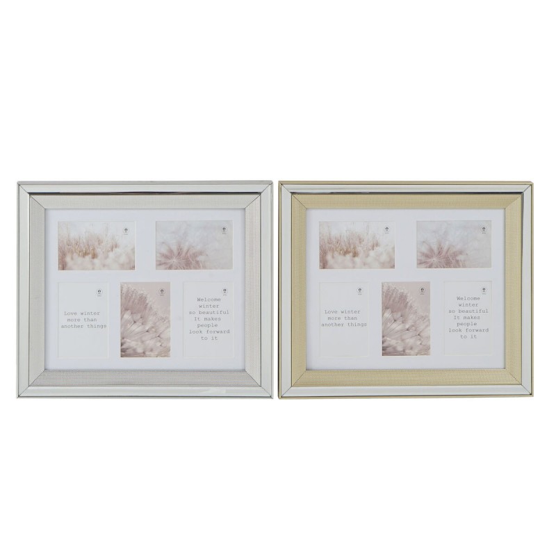 DKD Home Decor Traditional Silver-Gold Photo Frame (47 x 2 x 40 cm) (2 Units) - Article for the home at wholesale prices