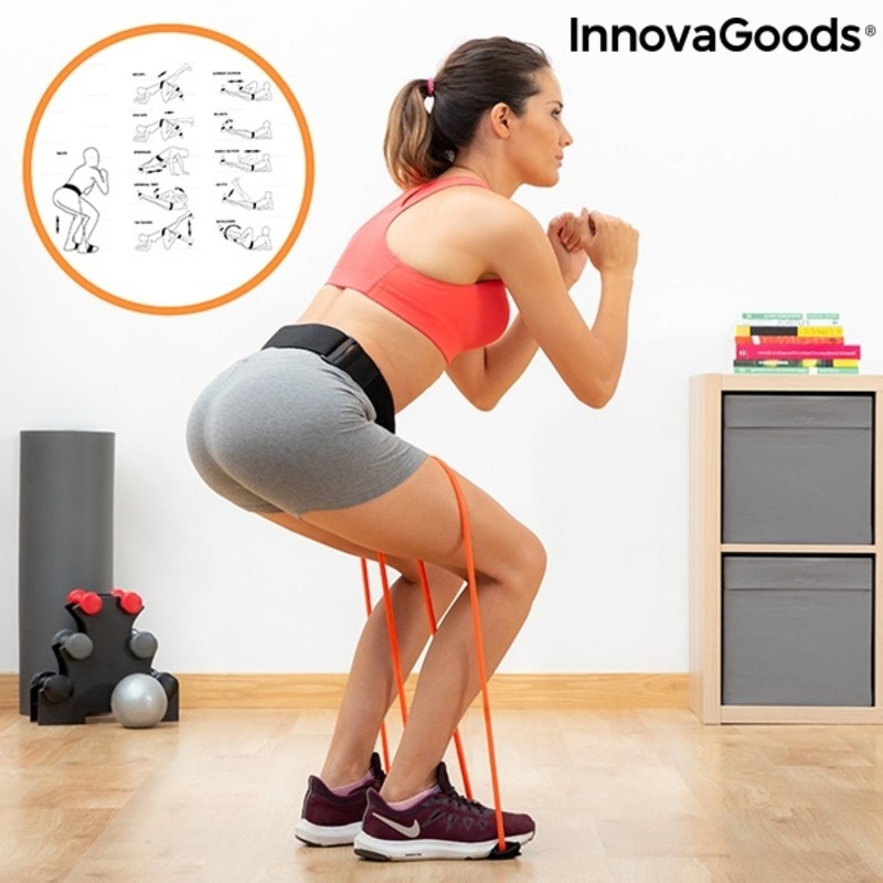 InnovaGoods gluteal resistance belt with Bootrainer exercise guide - Innovagoods products at wholesale prices