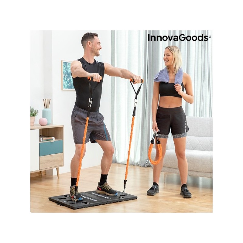 Sistem complet de antrenament portabil cu ghid de exercitii Gympak Max InnovaGoods, 87x51x3 cm