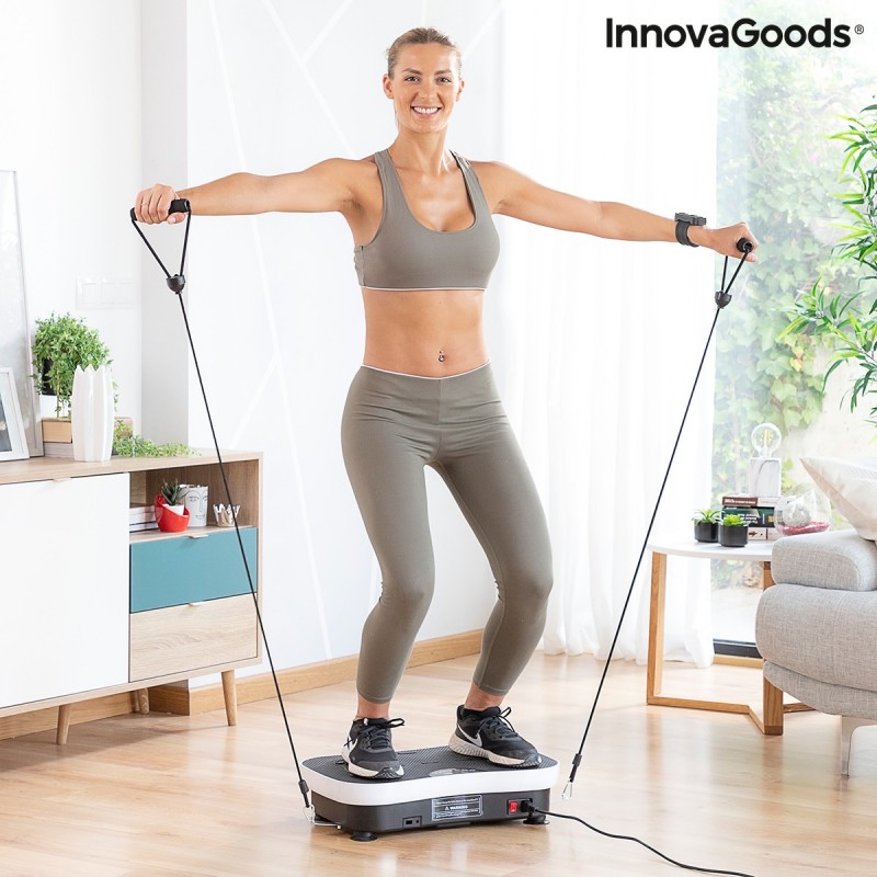 Plate-forme d'Entraînement par Vibrations avec Accessoires et Guide d'Exercices Vybeform InnovaGoods - Produits Innovagoods à prix grossiste