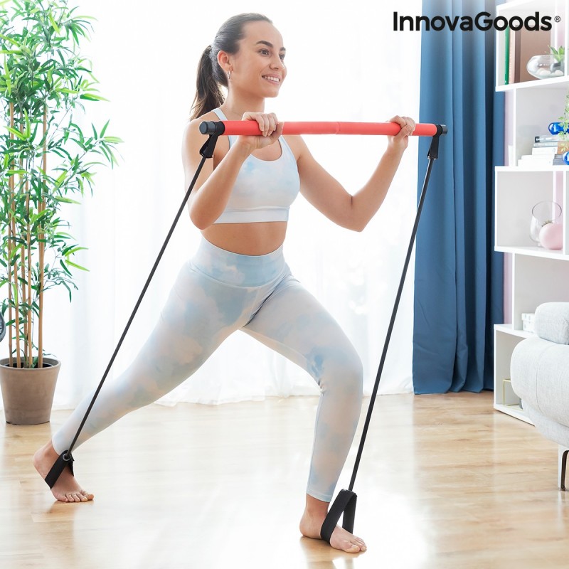 Resibar InnovaGoods Fitness Bar with Elastics and Exercise Guide - Innovagoods products at wholesale prices