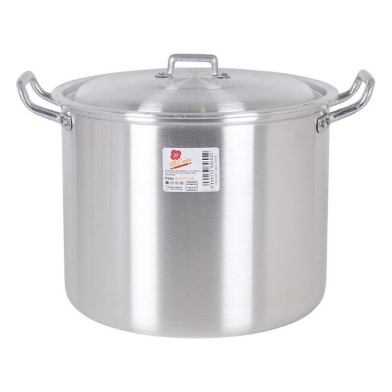 6 L (Ø 22 cm) aluminium silver pot with lid - kettle at wholesale prices