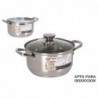 Casserole New Neron Acier Avec couvercle (Ø 21,5 x 12 cm)(4 L) - faitout à prix de gros Casserole New Neron Acier Avec couvercle (Ø 21,5 x 12 cm)(4 L) - faitout à prix de gros