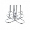 Coffee capsule organizer DKD Home Decor Silver Metal - coffee capsule holder at wholesale prices