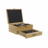 Set d'Accessoires pour Vin DKD Home Decor Bambou Acier inox Marron Clair (8 pcs) (26 x 22 x 13 cm) - Set à vin à prix de gros
