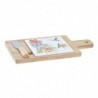Cheese tray DKD Home Decor Multicolor Bamboo Tropical Sandstone (21.5 x 11.8 x 1.5 cm) (3 pcs) - cheese board at wholesale prices