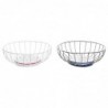 Fruit bowl DKD Home Decor Metal MDF (28 x 28 x 10 cm) (2 Units) - fruit basket at wholesale prices