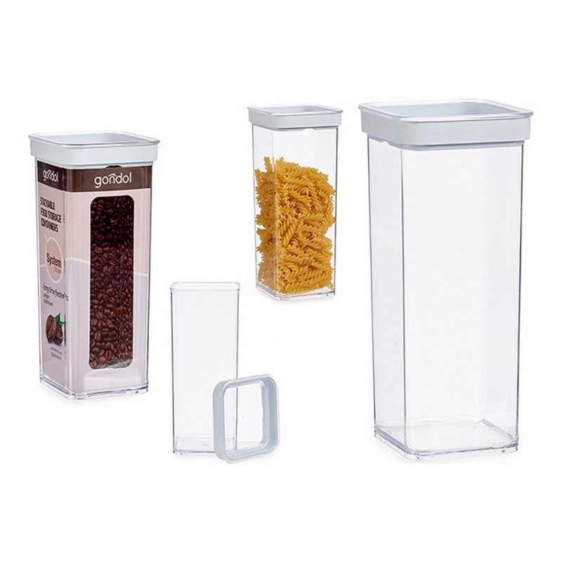 1.5L ABS Silicone Transparent Airtight Jar (10.5 x 24 x 10.5 cm) - Jar at wholesale prices