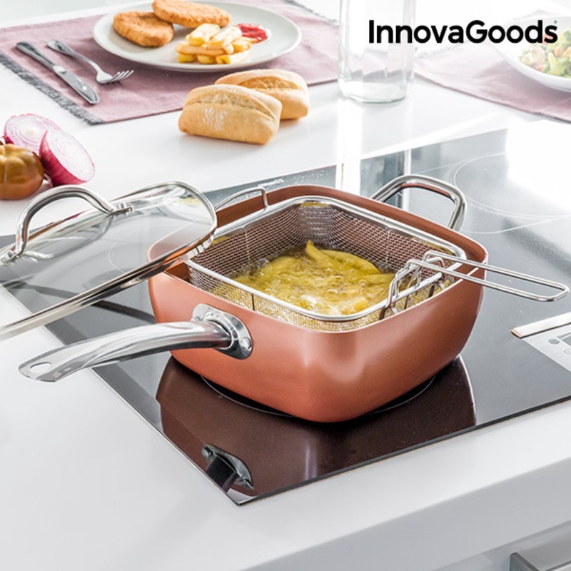Ensemble de Poêle Multifonctions 5 en 1 Copper Coppans InnovaGoods 4 Pièces - Produits Innovagoods à prix grossiste