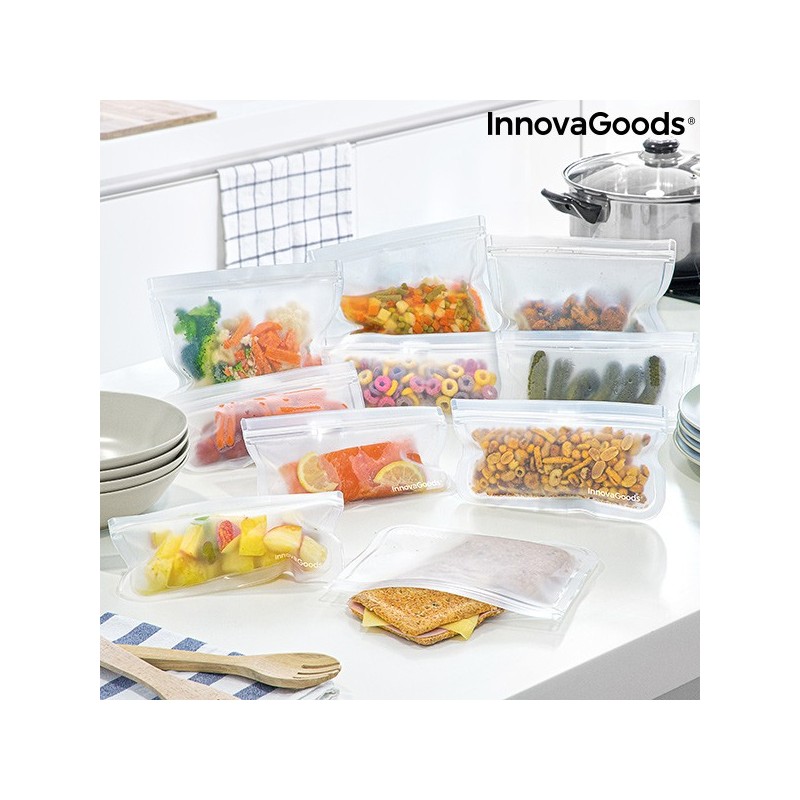 Ensemble de sacs alimentaires réutilisables Freco InnovaGoods 10 Pièces à prix grossiste - Produits Innovagoods à prix de gros