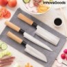 Ensemble de Couteaux Japonais avec Étui de Transport Professionnel Damas·Q InnovaGoods - Produits Innovagoods à prix de gros