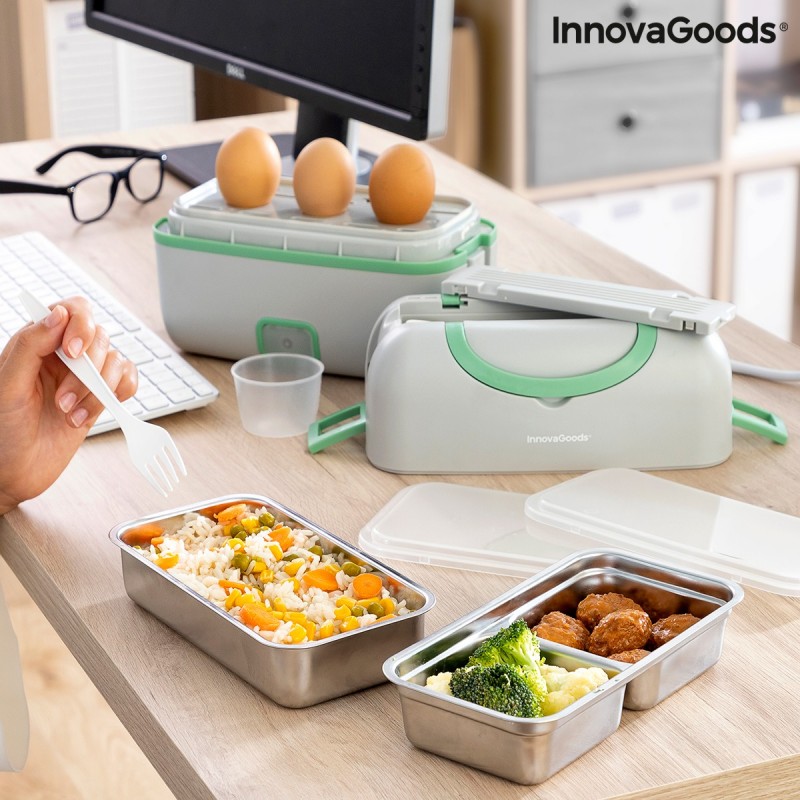 3 in 1 Electric Steam Lunch Box with Recipes Beneam InnovaGoods - Innovagoods products at wholesale prices