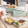 Lunch Box Électrique à Vapeur 3 en 1 avec Recettes Beneam InnovaGoods - Produits Innovagoods à prix de gros Lunch Box Électrique à Vapeur 3 en 1 avec Recettes Beneam InnovaGoods - Produits Innovagoods à prix de gros