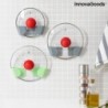 Set de 3 Supports Mural Adhésif pour Couvercle de Cuisine Smarack InnovaGoods - couvercle de cuisine à prix de gros