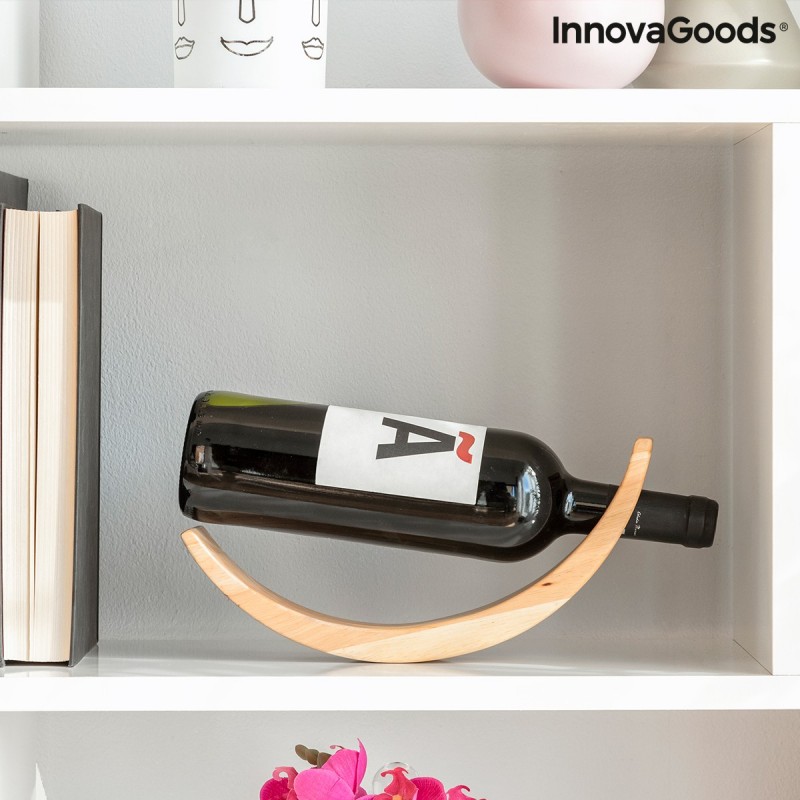 Woolance Wooden Hanging Effect Bottle Holder InnovaGoods - Innovagoods products at wholesale prices
