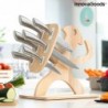 Spartan InnovaGoods 7-piece knife set with wooden stand - Innovagoods products at wholesale prices