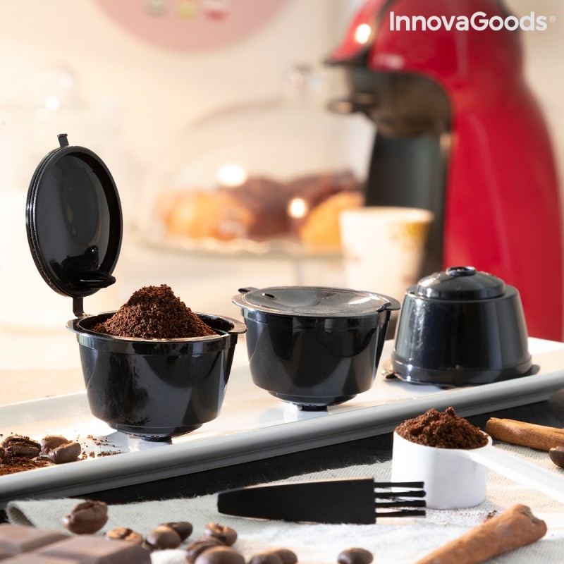 Set of 3 Redol InnovaGoods Reusable Coffee Capsules - Innovagoods products at wholesale prices