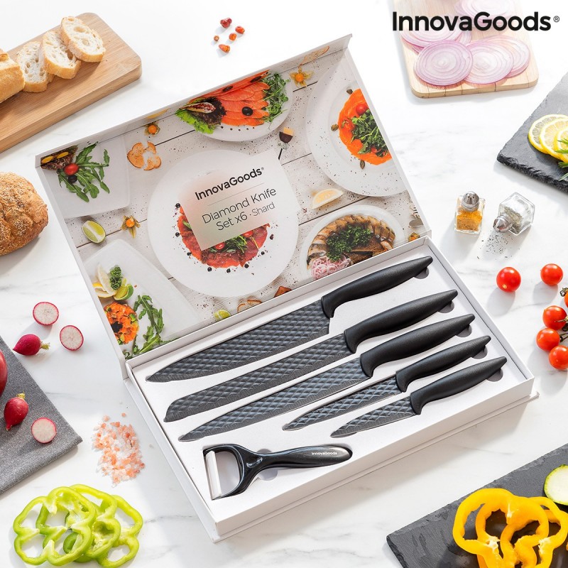 InnovaGoods 6-piece Shard Diamond knife set - Innovagoods products at wholesale prices