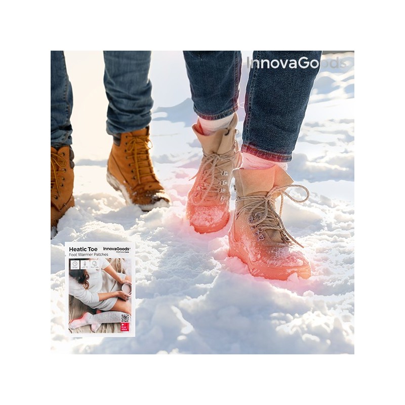 Patchs chauffants pour les pieds Heatic Toe InnovaGoods (Pack de 10) - Produits Innovagoods à prix grossiste