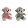 Soft toy DKD Home Decor Green Pink Polyester Monkey (2 pcs) (23 x 20 x 27 cm) - stuffed monkey at wholesale prices