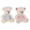 DKD Home Decor Beige Pink Polyester Green Teddy Bear Child (2 Units) - Teddy Bear at wholesale prices