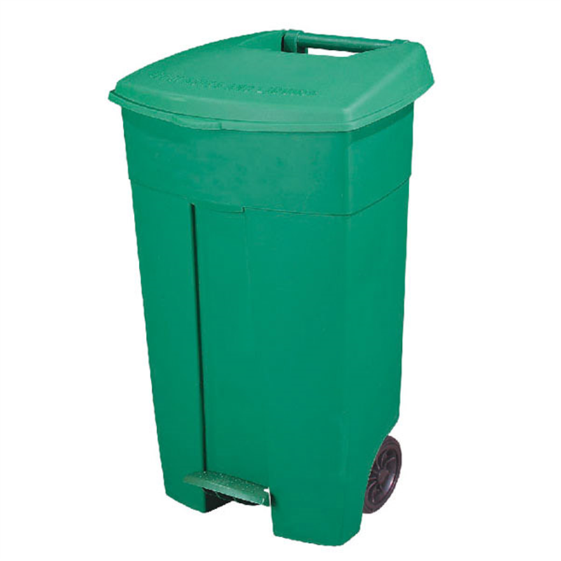 Container With Lid And Pedal, 2 Wheels - trash can at wholesale prices