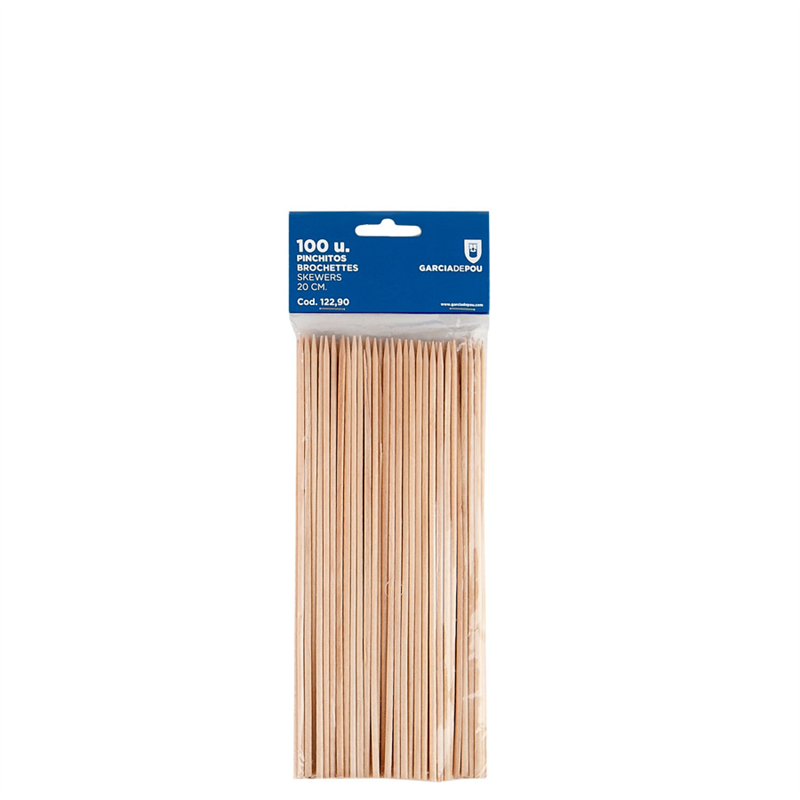 Lot de 100 Piques Brochette à prix de gros - Produit en bois à prix grossiste
