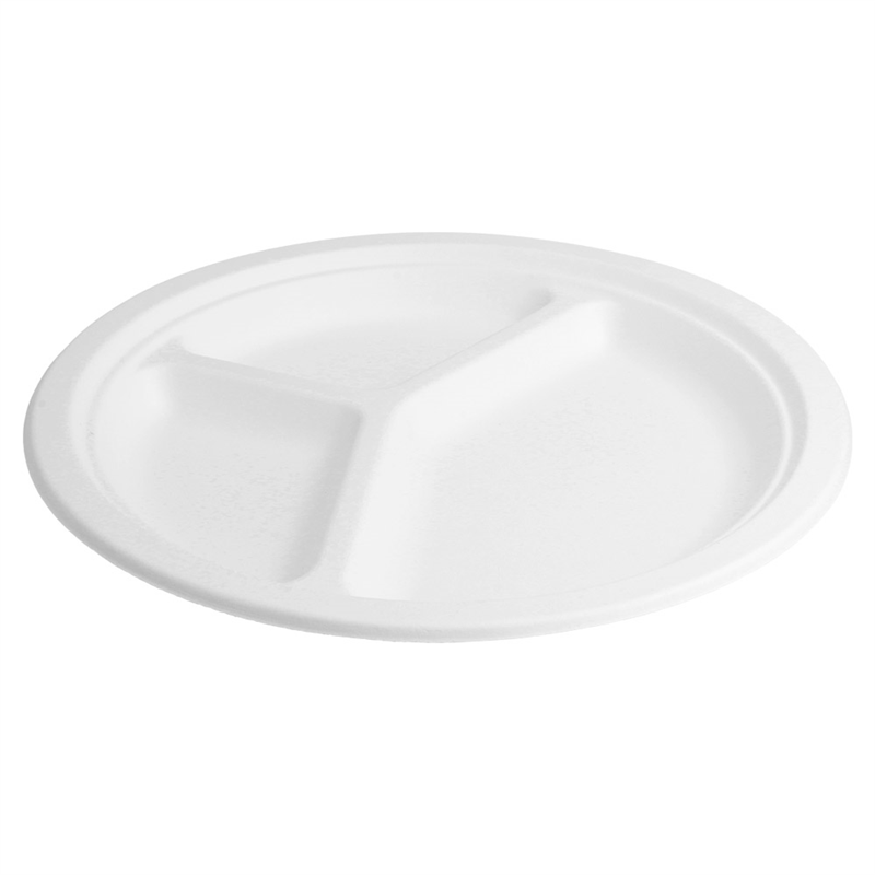 Lot de 800 Assiettes 3 Compart. - assiette à usage unique à prix de gros
