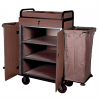 Cart With Doors 2 Vinyl Bags - kitchen cart at wholesale prices