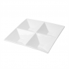 Set of 6 Square Plates 4 Compartments - Plate at wholesale prices