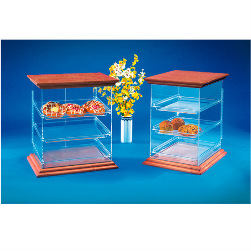 Display Pâtisserie - Couvercle Bois - Produit en bois à prix de gros