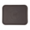 Plateau Fast Food marron 27,5 * 35,5 cm - plateau restauration à prix grossiste