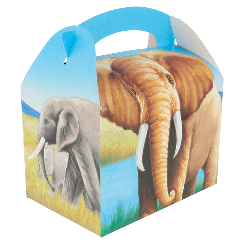 Pack of 300 Elephant Children's Menu Boxes 320 G/m2 - children's menu box at wholesale prices