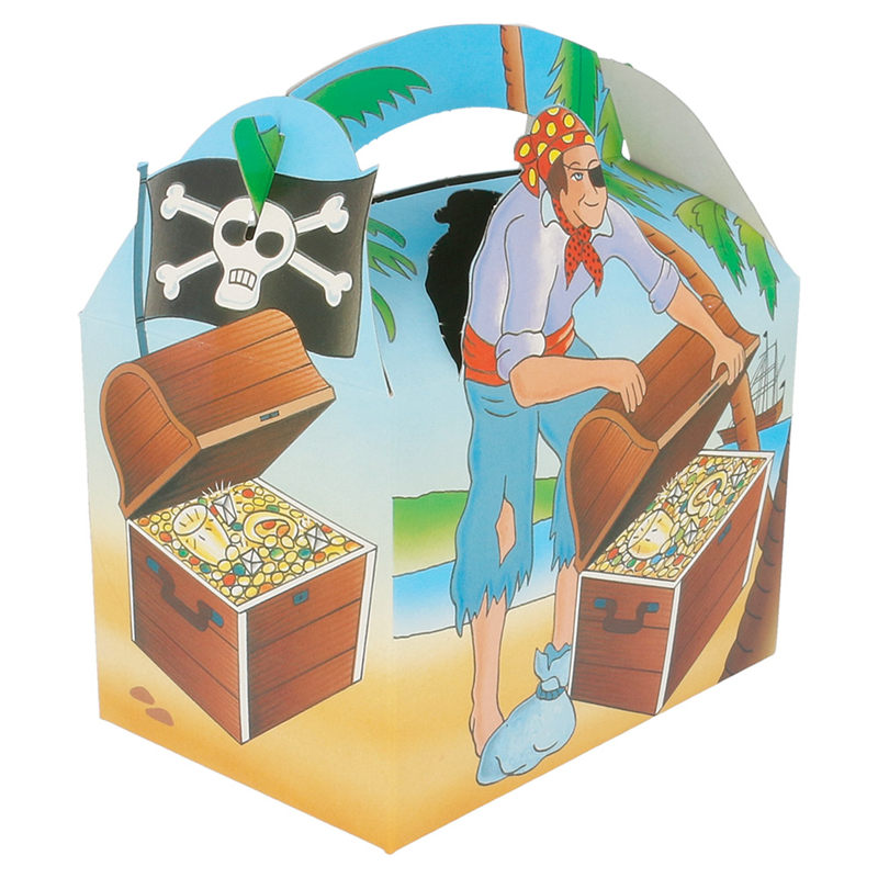 Pack of 300 Pirate Children's Menu Boxes 320 G/m2 - children's menu box at wholesale prices