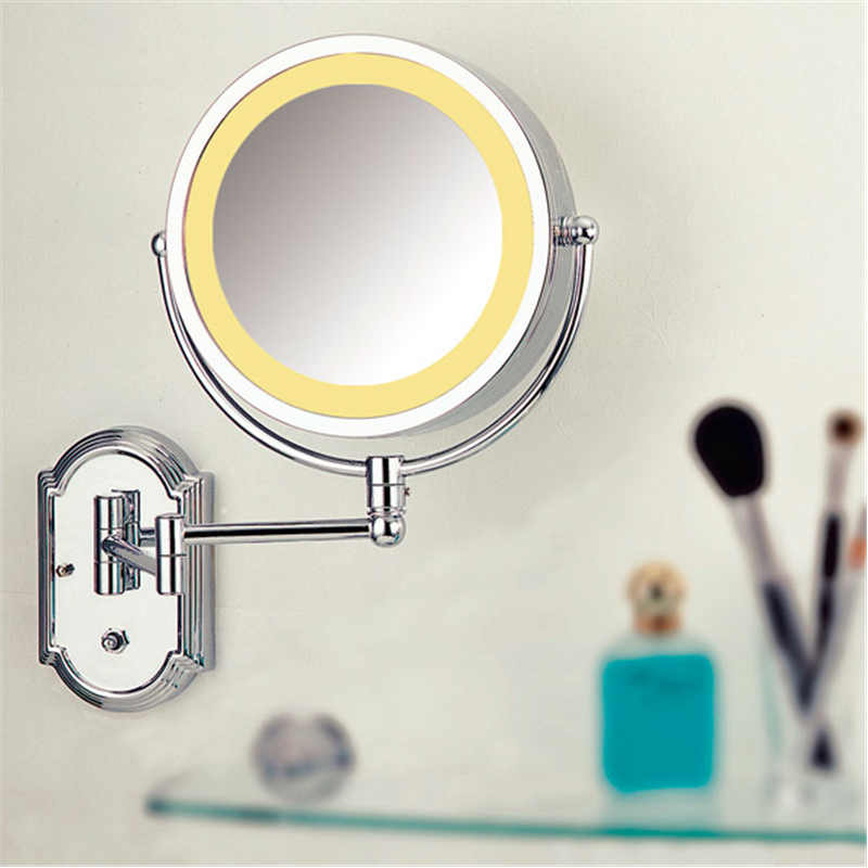 2-sided 230 V wall-mounted bath mirror. Magnifyingx3 - Mirror at wholesale prices