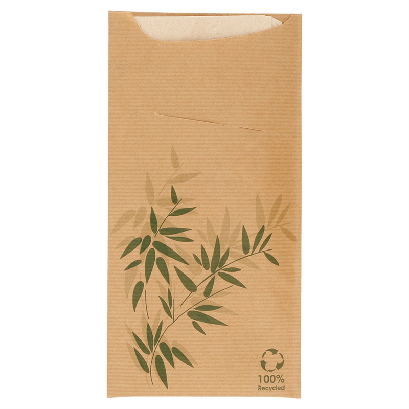 Lot de 400 Sacs Couverts Serviette 80 10Pe G/m2 - serviette en papier à prix de gros