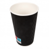 Pack of 500 Double-Wall Corrugated Hot Drink Cups - single-use cup at wholesale prices