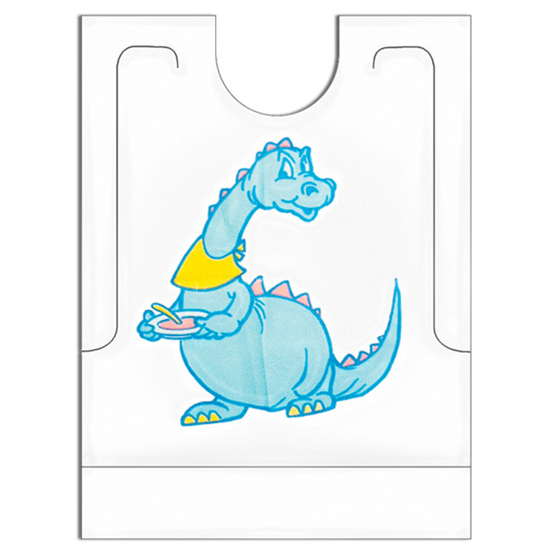 Pack of 500 Dino Bibs With Bag - disposable bib at wholesale prices
