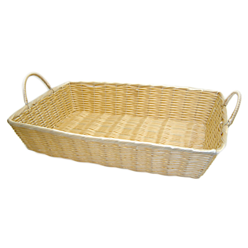 Set of 12 Similar Rectangular Wicker Baskets With Handles - Basket at wholesale prices