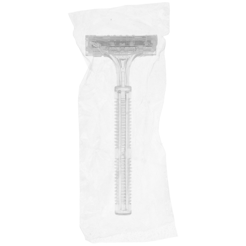 Pack of 100 Individually Bagged Razors - Shaving set at wholesale prices