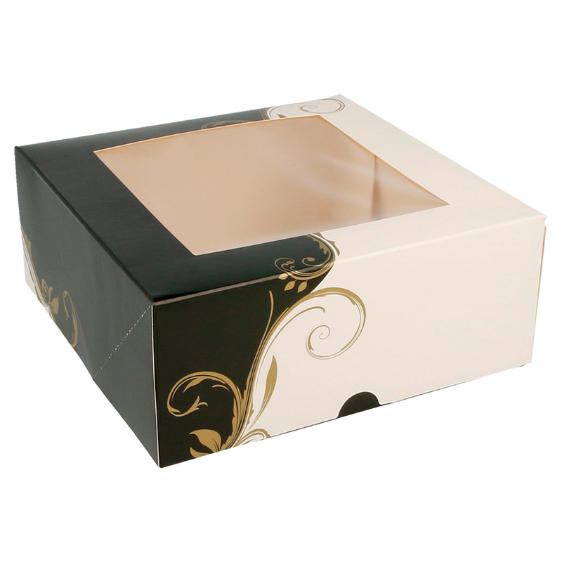 Lot de 50 Boîtes Patisseries Avec Fenêtre 275 G/m2 Opp à prix de gros - boîte en carton à prix grossiste Lot de 50 Boîtes Patisseries Avec Fenêtre 275 G/m2 Opp à prix de gros - boîte en carton à prix grossiste
