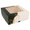 Pack of 50 Pastry Boxes With Window 275 G/m2 Opp - cardboard box at wholesale prices