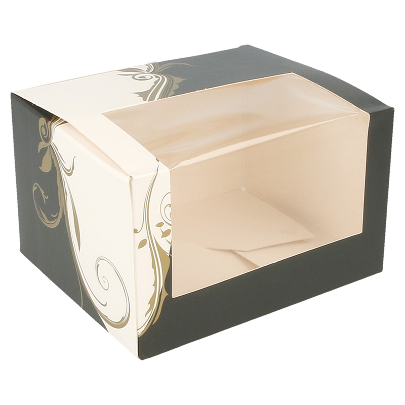 Lot de 50 Boîtes Pâtisseries Avec Fenêtre 275 G/m2 - boîte en carton à prix de gros Lot de 50 Boîtes Pâtisseries Avec Fenêtre 275 G/m2 - boîte en carton à prix de gros