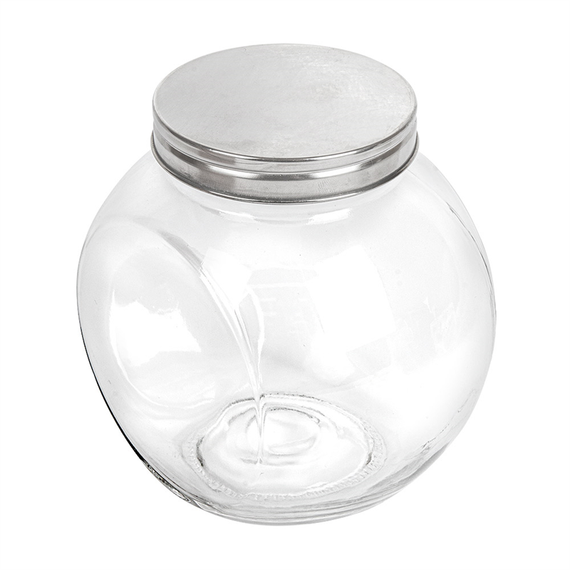 Set of 12 Transparent Glass Storage Jars 1.7L at wholesale prices - Cookie box at wholesale prices Set of 12 Transparent Glass Storage Jars 1.7L at wholesale prices - Cookie box at wholesale prices