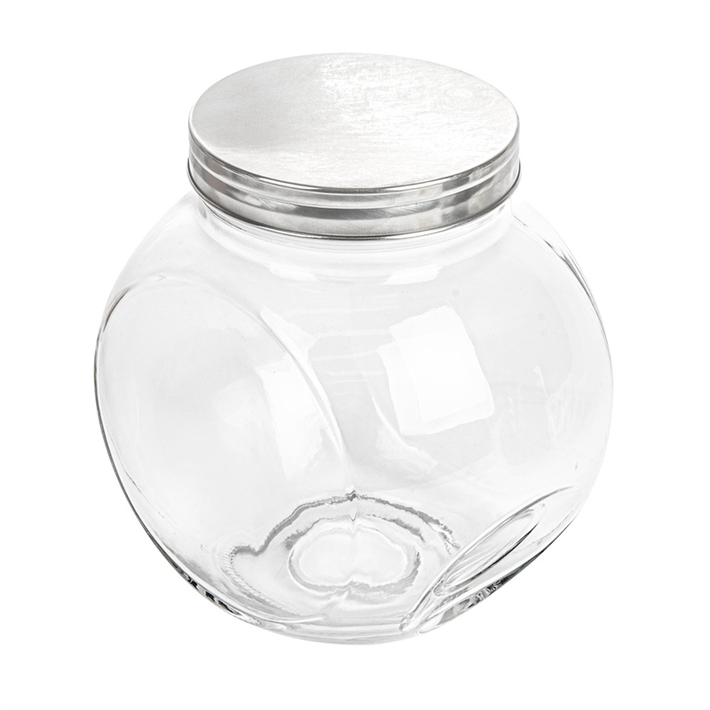 Set of 6 Transparent Glass Storage Jars 3L at wholesale prices - Cookie box at wholesale prices Set of 6 Transparent Glass Storage Jars 3L at wholesale prices - Cookie box at wholesale prices
