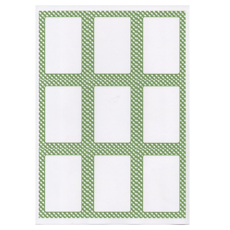 100 A4 Din Sheets 9 Rectangular Labels - adhesive label at wholesale prices