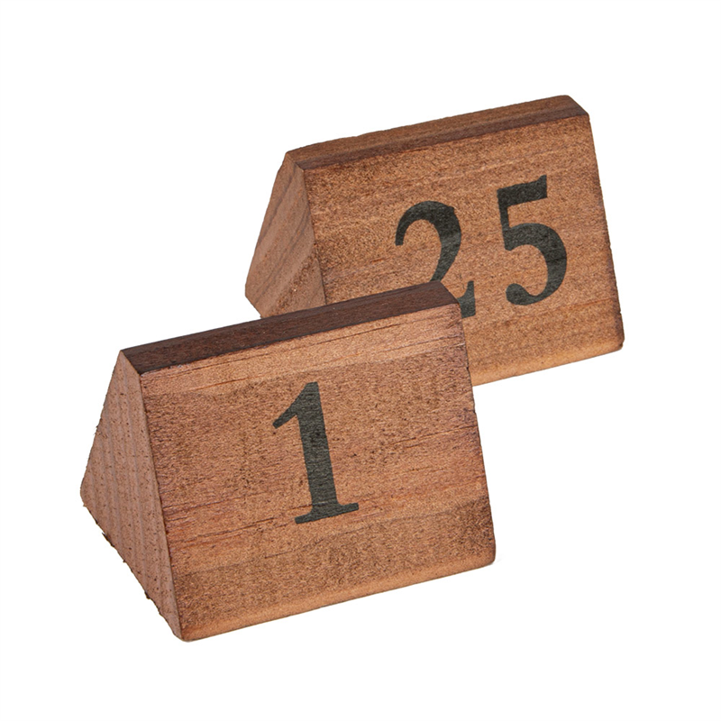 Table numbers from 1 to 25 - Wooden product at wholesale prices