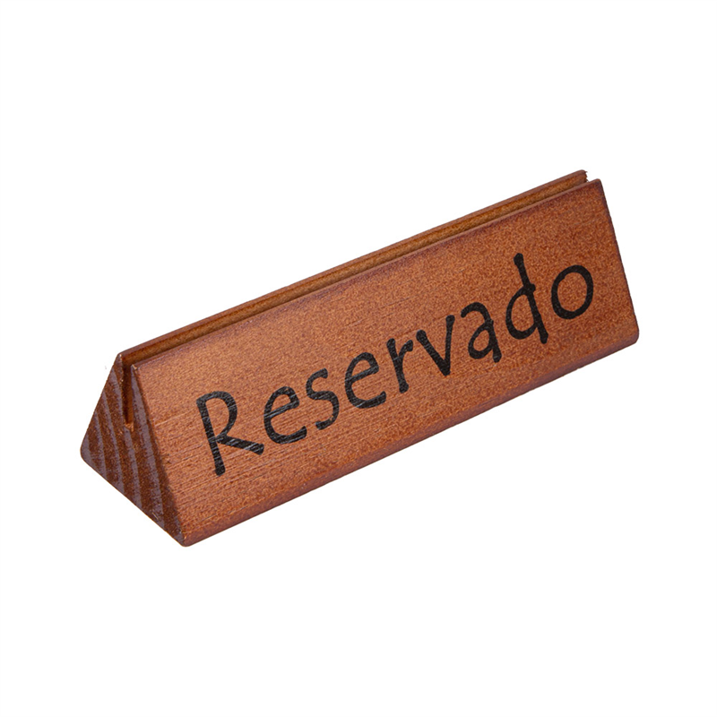 Lot de 10 Plaques reservado/reserved - Wooden product at wholesale prices