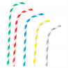 Lot de 250 Pailles Flexibles À Franges - paille à prix de gros